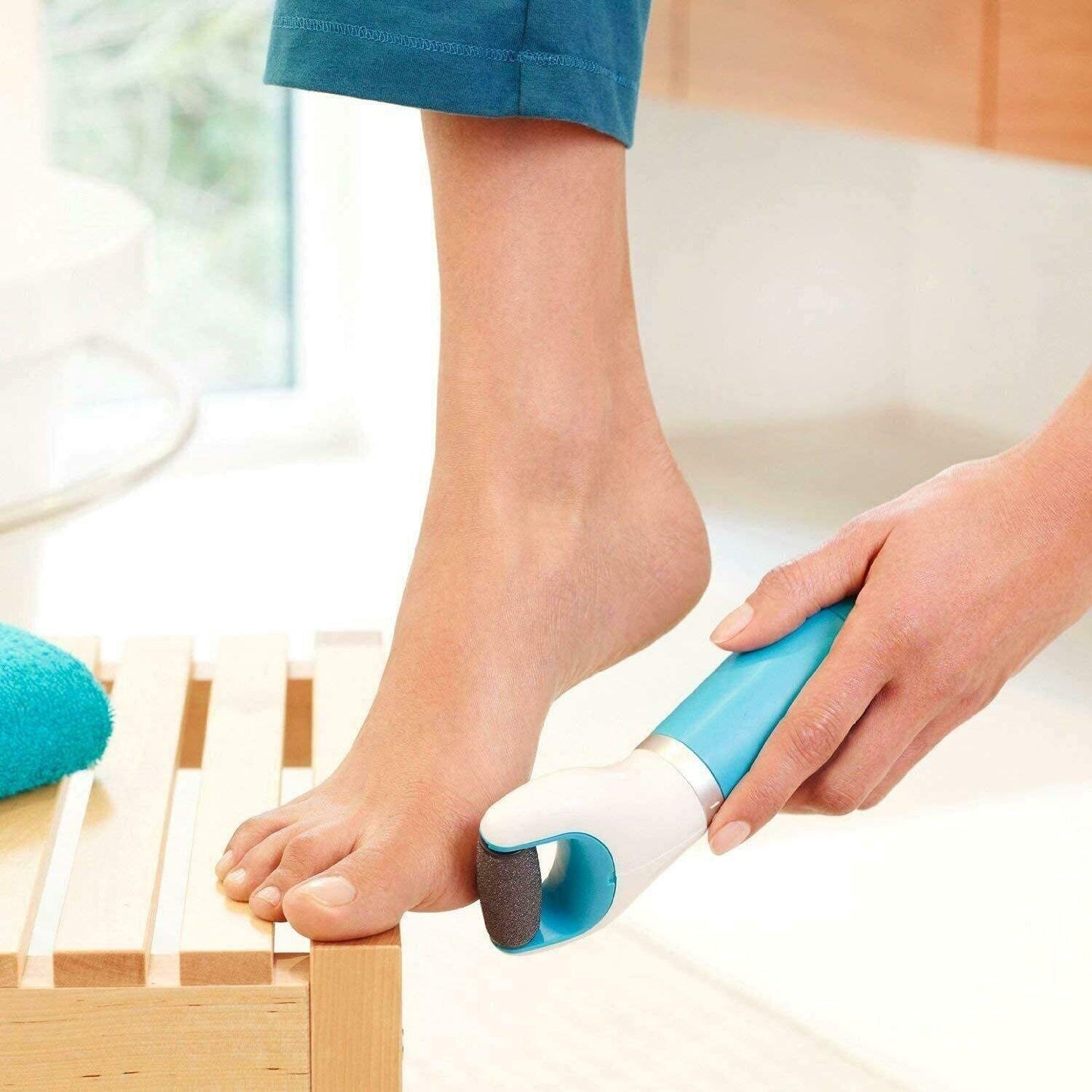 Electronic Dry Foot File Callous Remover For Feet Electric Foot With Roller Hard And Dead Skin- Regular Coarse Baby Smooth Feet In Minutes. For In Home Padicure Foot Care Battery Powered Usb (Battry Not Included)