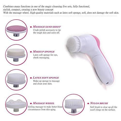 Smoothing Body Facial Massager 5-in-1(Pink)