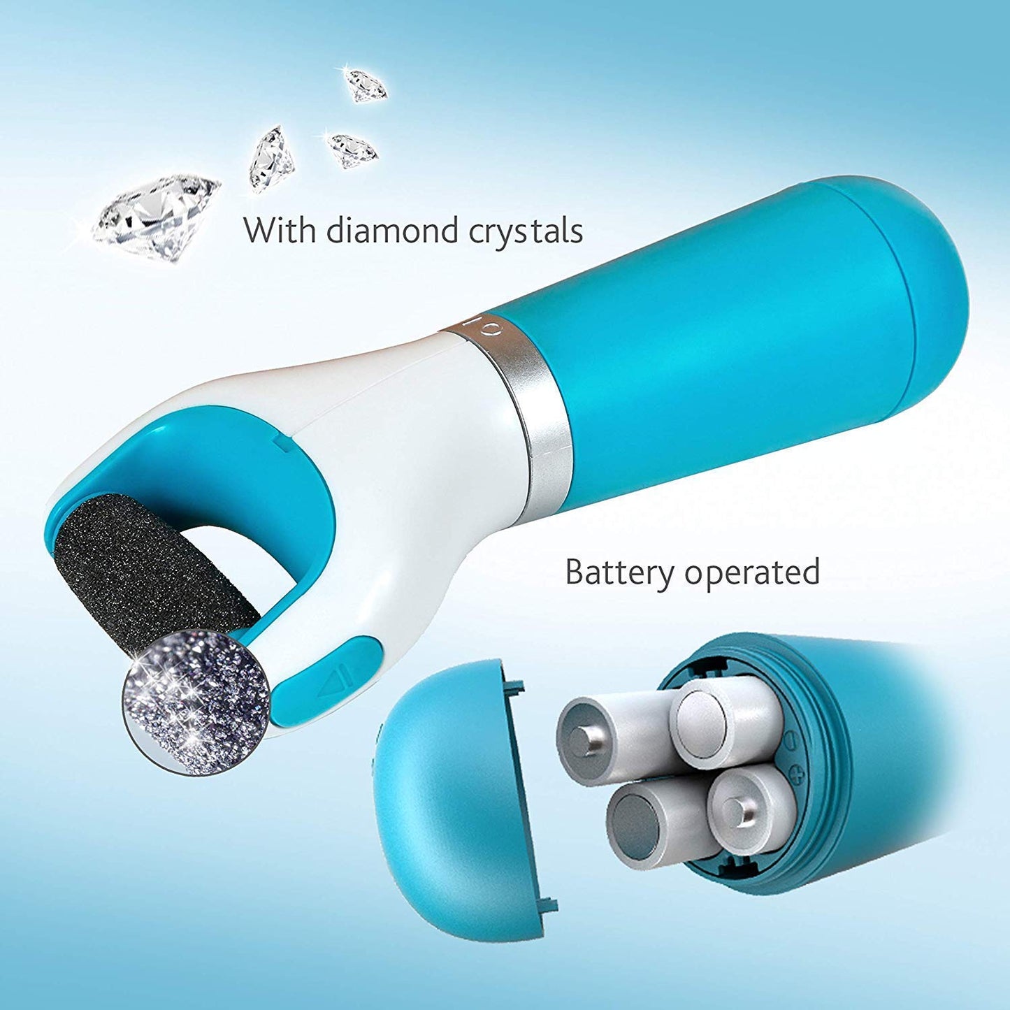 Electronic Dry Foot File Callous Remover For Feet Electric Foot With Roller Hard And Dead Skin- Regular Coarse Baby Smooth Feet In Minutes. For In Home Padicure Foot Care Battery Powered Usb (Battry Not Included)