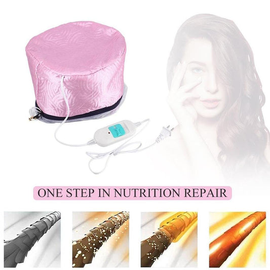 Thermal Head Spa Cap Treatment With Beauty Steamer Nourishing Heating Cap