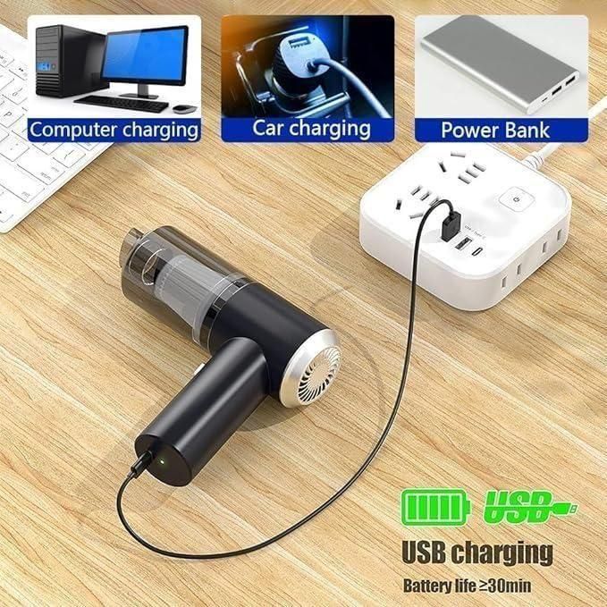 Portable Air Duster & Wireless Vacuum Cleaner – 2 in 1