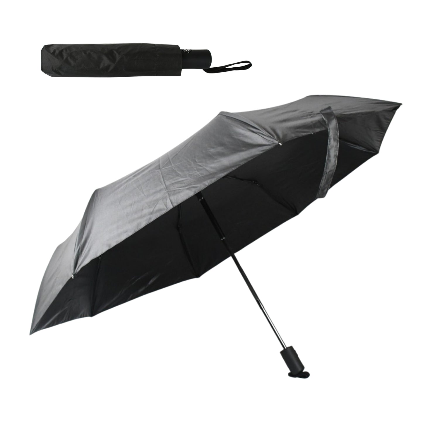 Umbrella 2 Fold Manual Open  Windproof Sunproof  Rainproof With Sturdy Steel Shaft  Wrist Straps  Easy To Hold  Carry  Umbrella For Women Men  Kids